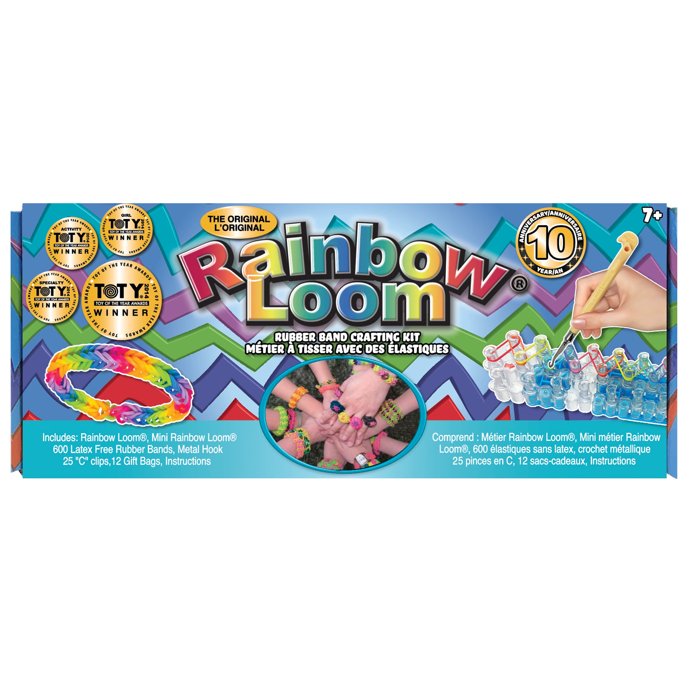 Rainbow Loom® The Original Bracelet Making Kit, Winner of 4 TOTY Awards, Make up to 24 Bracelets, Ideal Craft for Boys and Girls 7+