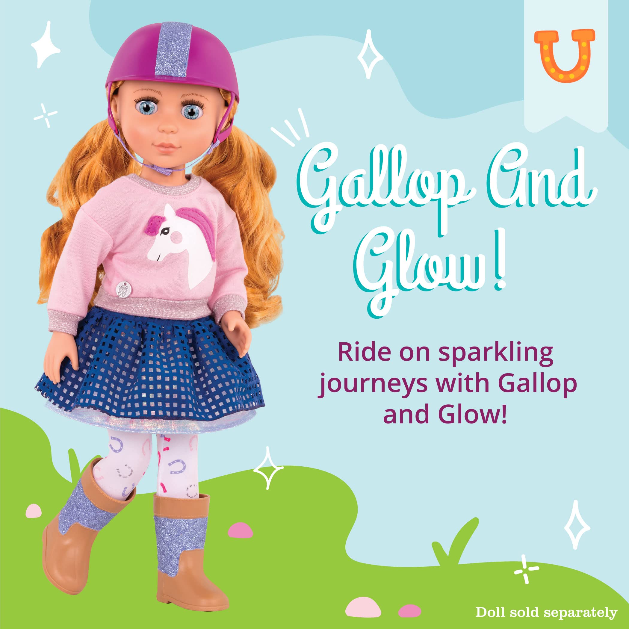 Glitter Girls- Abito da Equitazione Deluxe da 35,6 cm, Colore Vario, GG50119Z
