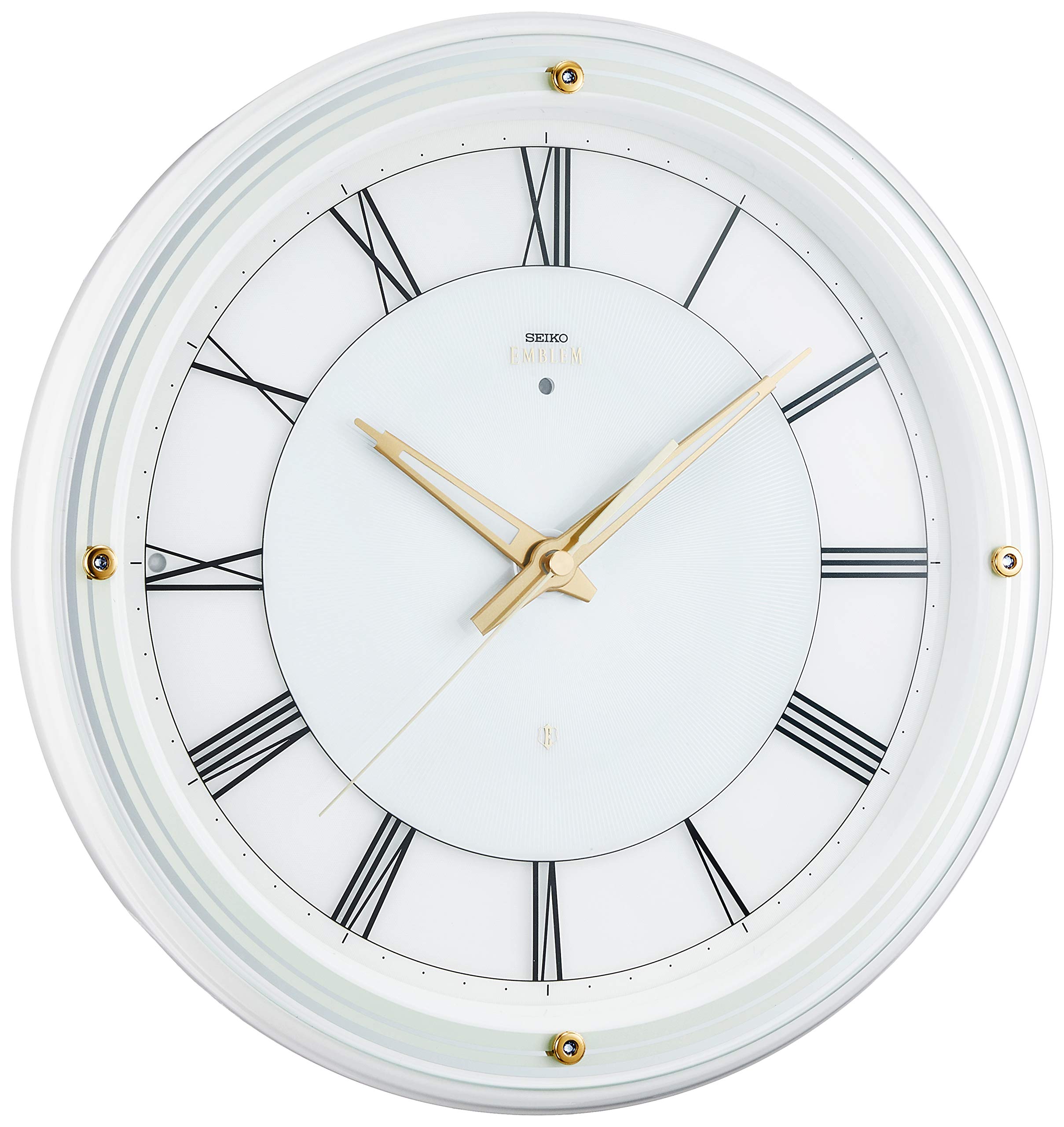 Mua Seiko clock wall clock Seiko Emblem emuburemu Atomic Wall Clock hs550 W  Auto Front Light trên Amazon Nhật chính hãng 2023 | Giaonhan247