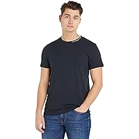 Men's Logo Collar Slim T-Shirt, Blue
