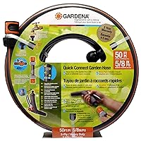 Gardena 39000 50-Foot 5/8-Inch Comfort Heavy Duty Garden Hose, Grey/Orange