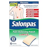 Tiger Balm Extra Strength 0.63 Ounce Pack of 1 and Salonpas Large Pain Relieving Patches 6 Count