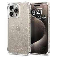 CYRILL Cecile Compatible with iPhone 15 Pro Case Glitter (2023), Clear Cute Girly Case for Women with Slim Fit Profile - Clear Glitter