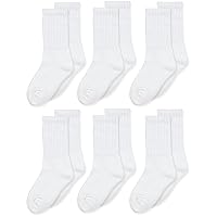 Jefferies Socks Seamless Toe Athletic Crew Socks 6-pack