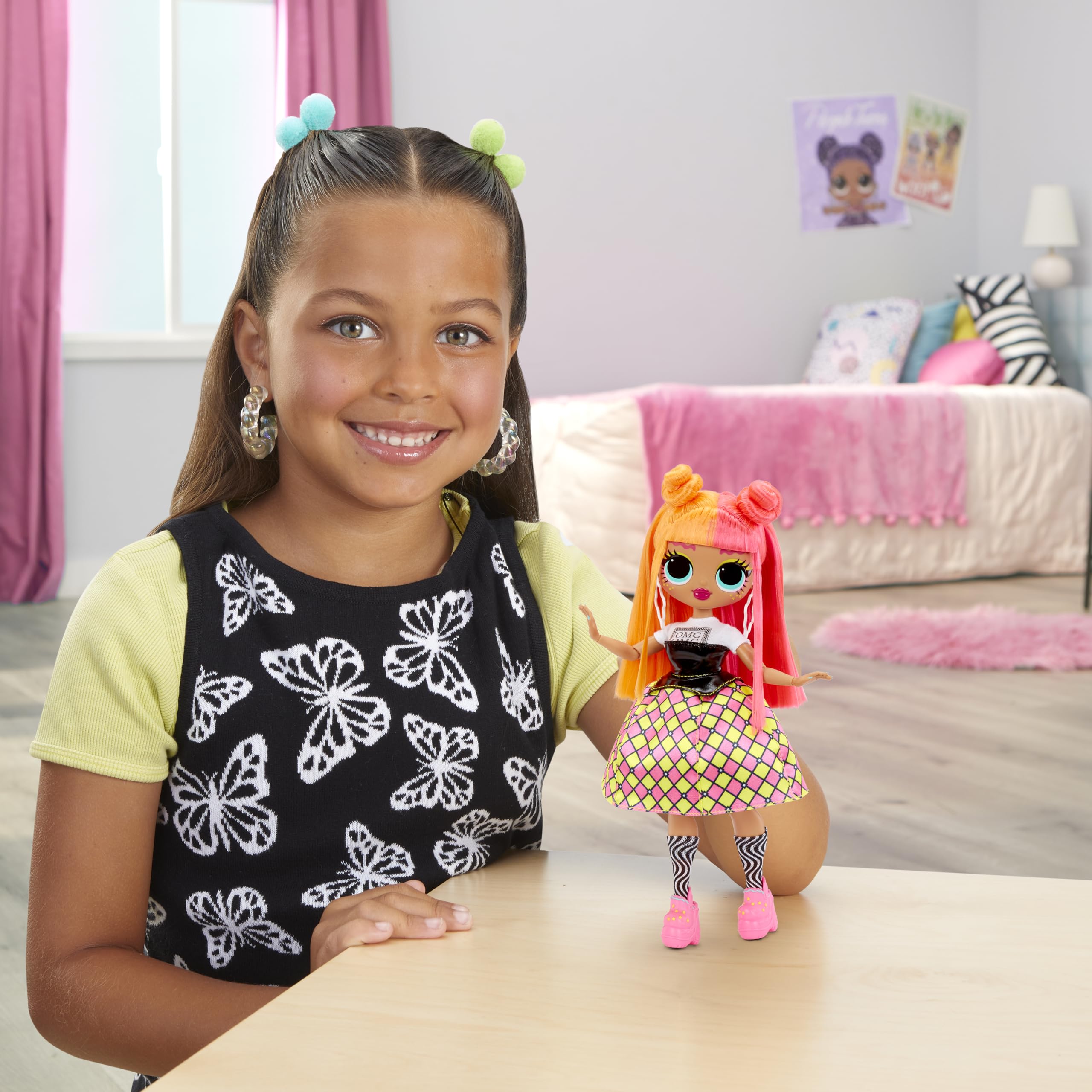 LOL Surprise OMG Neonlicious Fashion Doll with Multiple Surprises Including Transforming Fashions and Fabulous Accessories – Great Gift for Kids Ages 4+