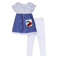 Kids & Baby Matching Legging and Polka Dot Dress Set-Casual Fashion Clothes for Little Girls