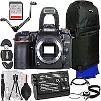Ultimaxx Starter D7500 DSLR Camera Bundle (Body Only) - Includes: 64GB Ultra Memory Card, 1x Replacement Battery, V-Shaped Bracket, Water-Resistant Camera Backpack & More (22pc Bundle)