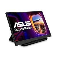 ASUS ZenScreen 15.6” Portable USB Monitor (MB165B) - HD (1366 x 768), Narrow Bezel, Micro USB, USB-Powered, Tripod Mountable, Anti-Glare Surface, Protective Sleeve (Renewed)