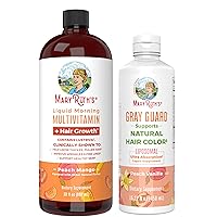 MaryRuth's Gray Guard Liposomal Liquid Supplement and Women's Liquid Multivitamins + Hair Growth, 2-Pack Bundle for Natural Hair Color Support, Hair & Skin Health, Immune Support, and Overall Health