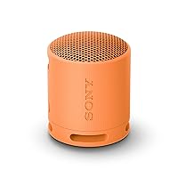 SRS-XB100 Wireless Bluetooth Portable Lightweight Super-Compact Travel Speaker, Extra-Durable IP67 Waterproof & Dustproof, 16 Hour Battery, Versatile Strap, and Hands-Free Calling, Orange New