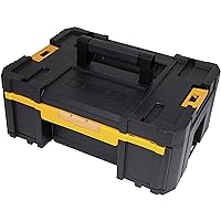 DEWALT Tool Organizer, TSTAK III, Single Deep Drawer, Holds Up To 100 lbs., Heavy Duty Latches, Removable Compartments for Small Tools and Accessories (DWST17803)