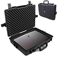CASEMATIX 15.6-17.3 Inch Laptop Hard Case Compatible with Dell Alienware Laptops M15, Area 51m AW17R4, AW15R3 and More Laptops Up to 17 inches with Custom Waterproof Design, Case Only