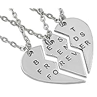 Hanessa jewellery for women, friendship necklace, heart puzzle, 2-3 necklaces, Best Friends, silver or gold colours Gift girlfriends, girlfriend., Stainless Steel