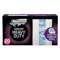 Swiffer Wetjet Heavy Duty Mop Pad Refills for Floor Mopping and Cleaning, All Purpose Multi Surface Floor Cleaning Product, 20 Count (Packaging May Vary)