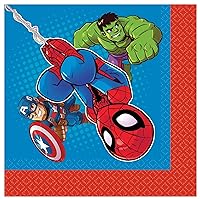 Marvel Super Hero Adventures Square Luncheon Napkins, 6.5