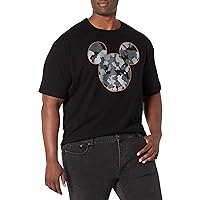 Disney Big & Tall Classic Mickeys Camo Men's Tops Short Sleeve Tee Shirt