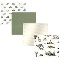 Hudson Baby Unisex Baby Cotton Flannel Receiving Blankets, Going On Safari, One Size