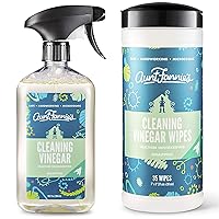 Aunt Fannie's Bundle: All Purpose Vinegar Cleaning Spray (Eucalyptus) + Vinegar Cleaning Wipes (Eucalyptus)