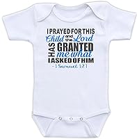 DoozyDesigns I Prayed for This Child - Pregnancy Announcement Bodysuit