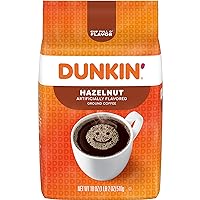 Dunkin' Hazelnut Flavored Ground Coffee, 18 Ounce