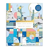 Frank Lloyd Wright City by The Sea Jigsaw Puzzle, 1,000 Pieces, 27” x 20” – Art Puzzle Featuring Wright’s Stunning Illustrations with Foil Accents, Thick, Sturdy Pieces, Challenging Family Activity