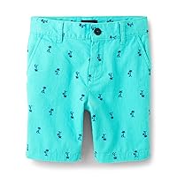 The Children's Place boys Print Chino Shorts Blue Radiance