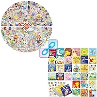 400Pcs Inspirational Stickers for Water Bottles+160Pcs Notivational Lunch Notes for Kids