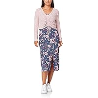 WallFlower Women's 2-Piece Mid-Length Cardigan Dress Sets, Standard and Plus