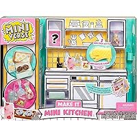 Make It Mini Kitchen, Kitchen Playset, w/ UV Light, Collectibles, DIY, Resin Play, Exclusive, Mystery Recipe, Mini Oven Mitts, NOT EDIBLE, 8+