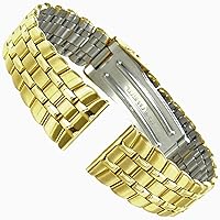 16mm Morellato Stainless Steel Gold Tone Deployment Clasp Straight End Watchband