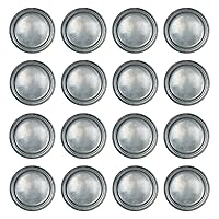 Beistle 16 Piece All Ocassion Disposable Pewter Paper Plates For Medieval Theme Party Supplies, Pirate And Halloween Tableware, Gray, 9