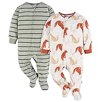 Baby Boys' Flame Resistant Fleece Footed Pajamas 2-pack