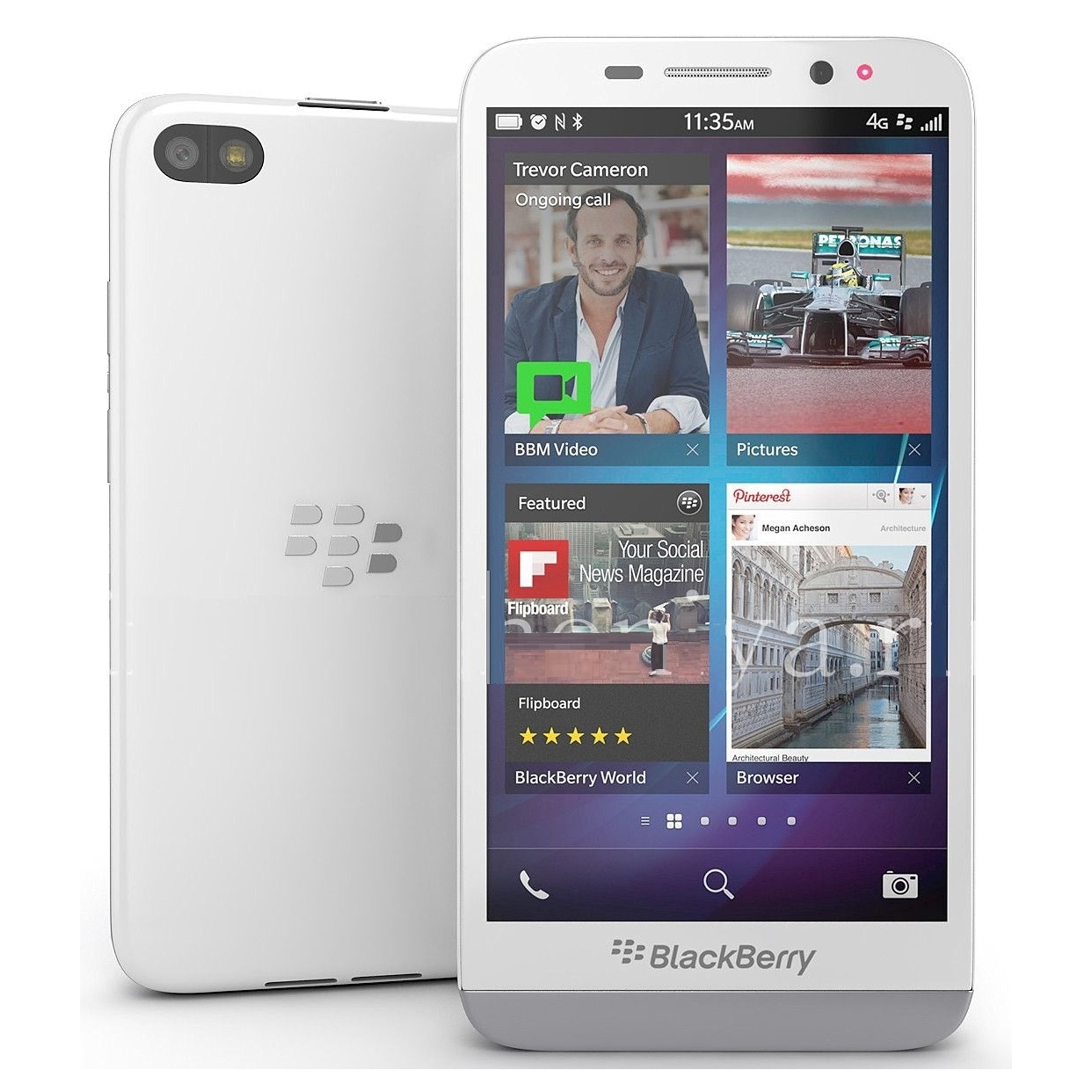Blackberry Z30 STA100-5 16GB Unlocked GSM 4G LTE OS 10.2 Cell Phone - Pure White