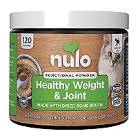 Nulo Functional Powder Healthy Weight and Joint Cat Supplement, Made with Glucosamine & Probiotics, 120 Servings
