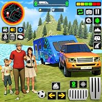 Summer Camper Van Driving Truck Simulator 2023: Happy Virtual Family Games Free for Kids
