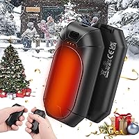 Hand Warmers Rechargeable 2 Pack,Electric Hand Warmers Reusable,Winter Camping Hunting Gear,USB Portable Rechargeable Heated Hand Warmer Great Gift for Christmas Birthdays Valentine's Day