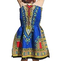 RaanPahMuang Brand Dress Halter Dashiki Colors African Child Smock Chest Strap