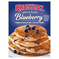 Krusteaz Light & Fluffy Complete Pancake Mix, Blueberry, 25.2 OZ (Pack of 2)