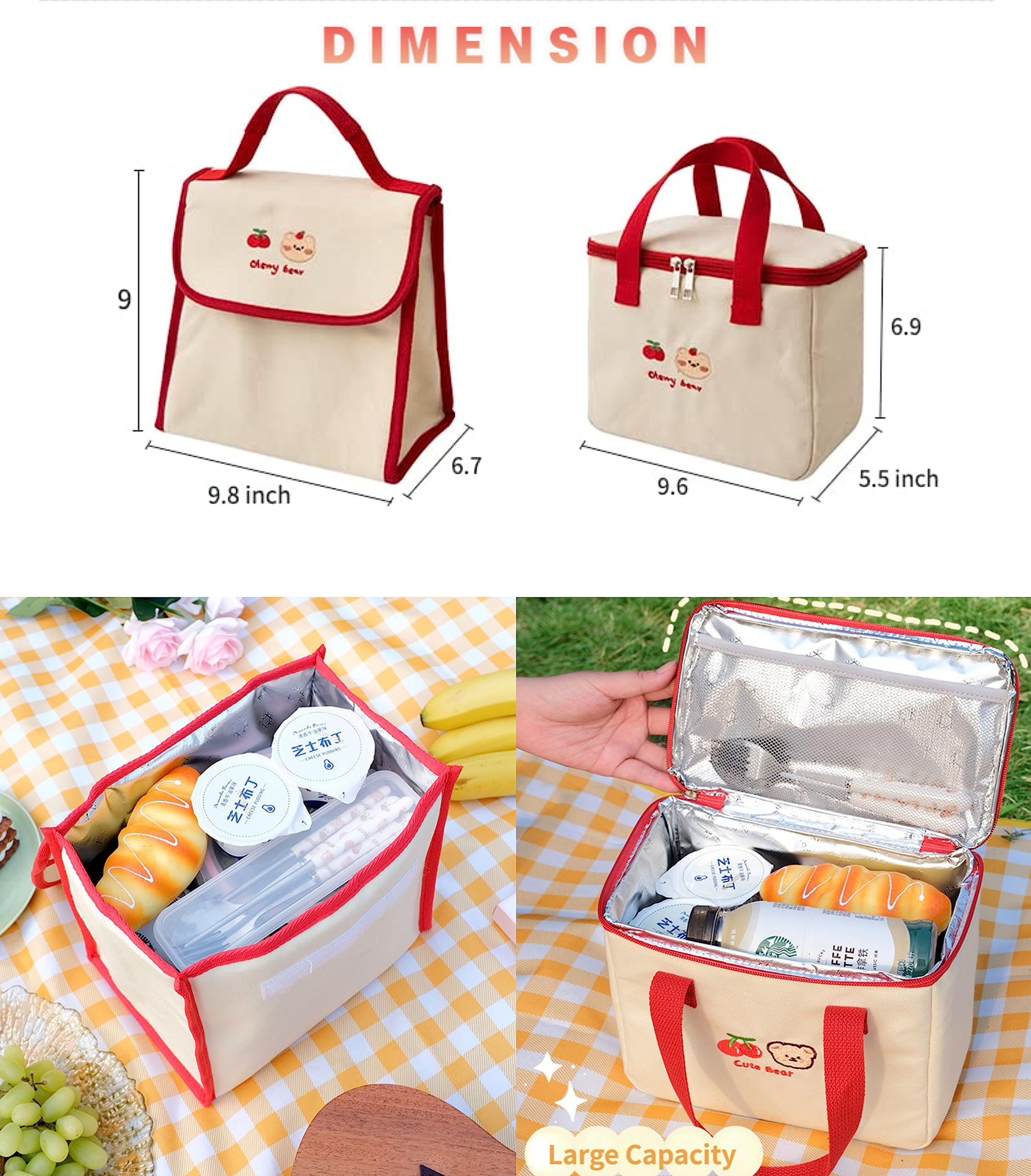Cute Lunch Bags for Women Ladies Insulated Foldable India | Ubuy