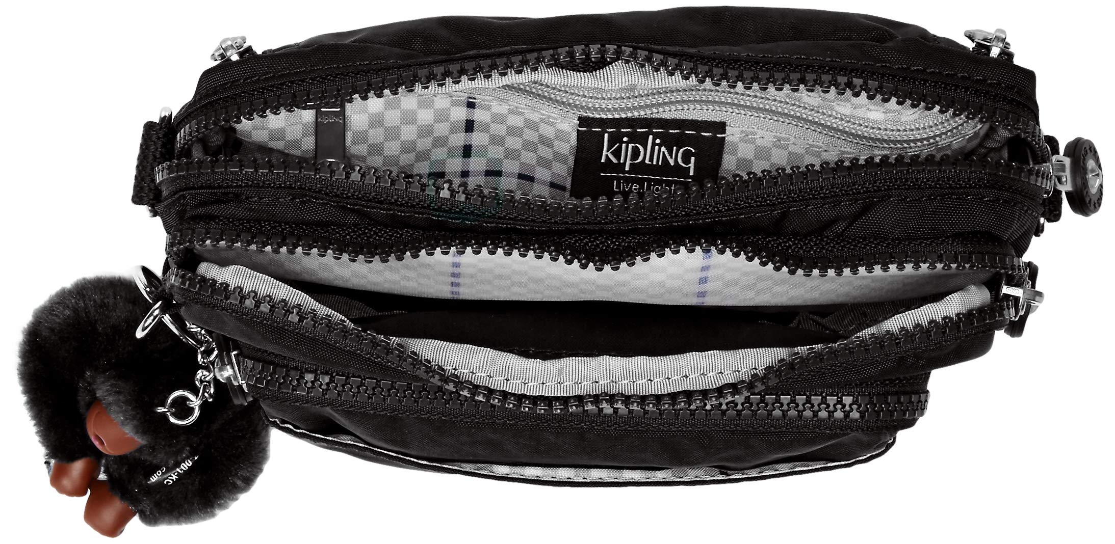 Kipling Women's Merryl 2-in-1 Convertible Waistpack, Black Tonal, One Size