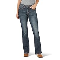 Wrangler Women's Aura Instantly Slimming Mid Rise Boot Cut Jean