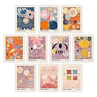 Hilma Af Klint Abstract Art - 10 Aesthetic Wall Art & Famous Art Prints/Vintage Wall Prints, Famous Paintings Gallery Wall Art, Artist Posters For Room Aesthetic, Geometric Wall Home Décor (8x10)
