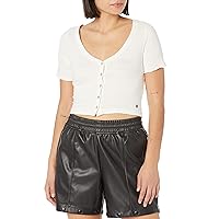 Roxy Women's Uncomplicated Mind Button Front Tee
