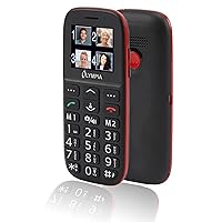 Olympia 2214 Bella Mobile Phone, Large Buttons, Emergency Button, Suitable for Seniors, Pensioners, Without Contract, Age Approved Phone with Buttons, Black