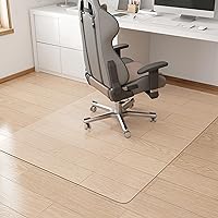 KMAT Office Chair Mat,Easy Glide Hard Wood Tile Floor Mats,Chair Mat for Hardwood Floor,Clear Desk Chair Mat for Home Office Rolling Chair,Heavy Duty Floor Protector -Anti-Slip-35 x55 Rectangular