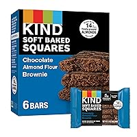 KIND Soft Baked Squares, Chocolate Almond Flour Brownie, 6 count