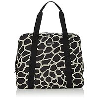 Hanna Hula(ハンナフラ) Nursery Bag/Giraffe Black with Zipper, Ultra Lightweight, Large Capacity, Water Repellent