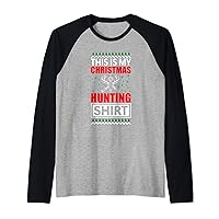 This Is My Christmas Hunting Shirt Funny Hunting Christmas Raglan Baseball Tee