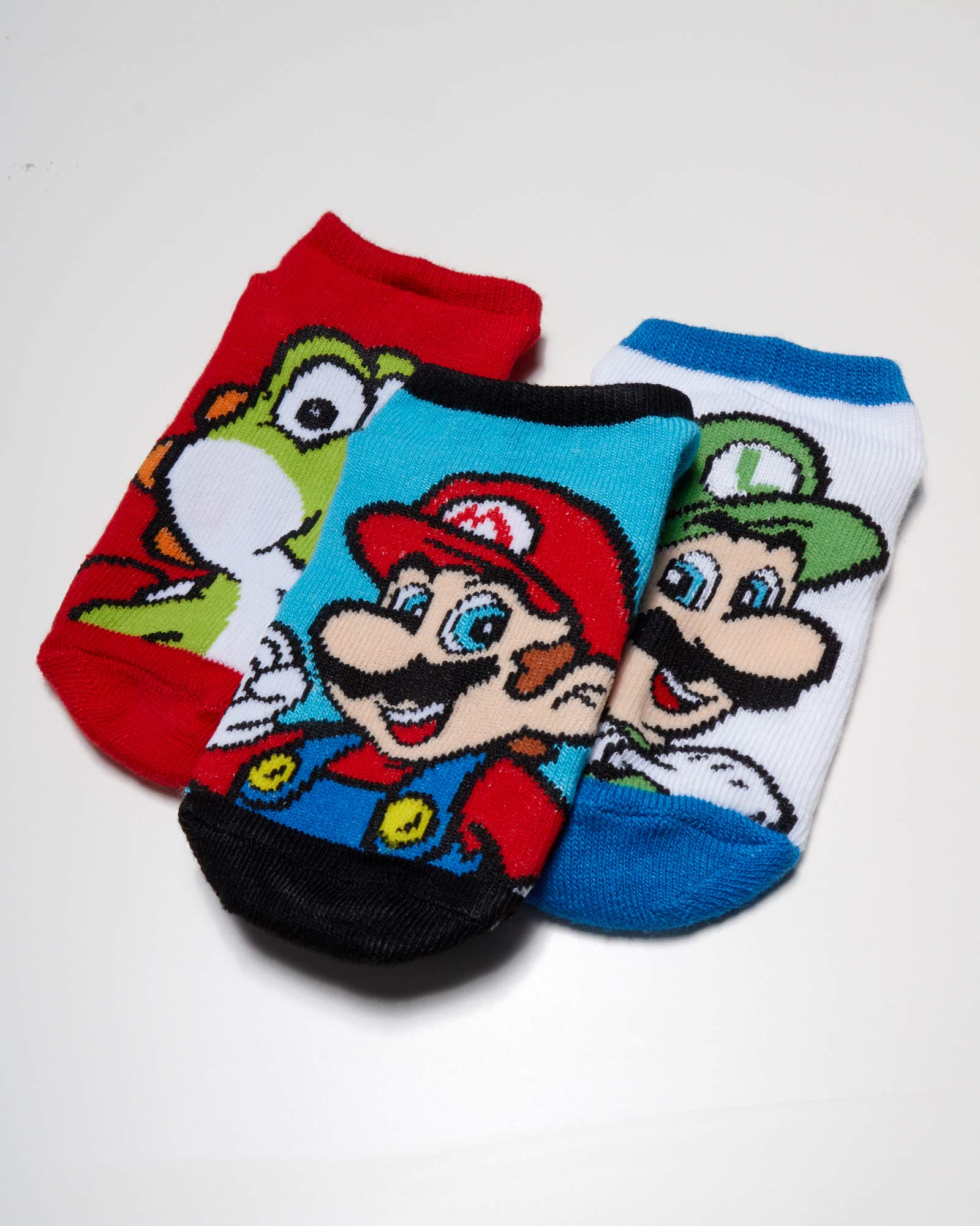 Mario Boys 5 Pack No Show Socks