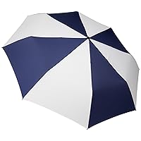 totes Auto Open Close Golf Size Umbrella, Navy/White, One Size